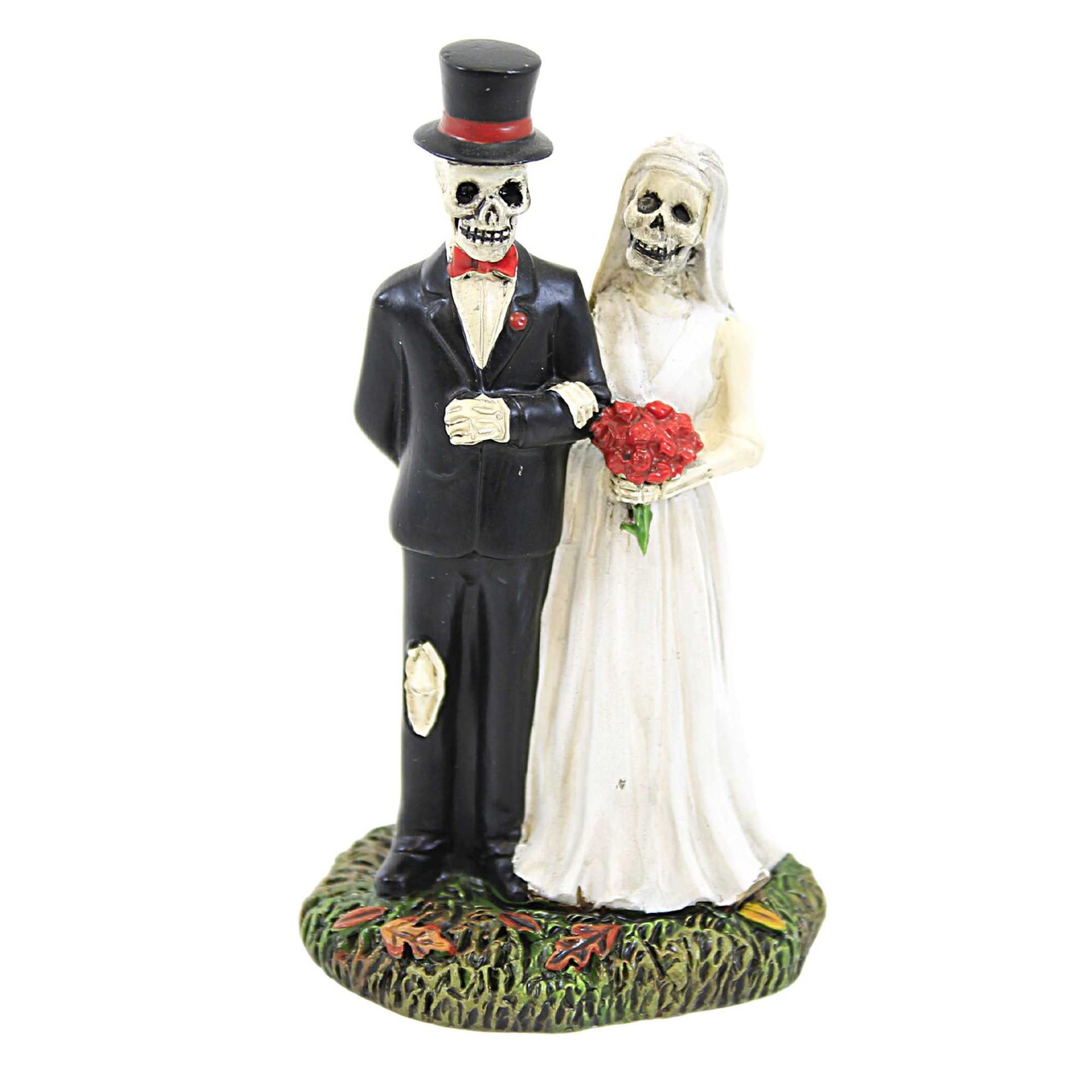 Department 56 Villages 3.5 Inch Matri-Boney Halloween Halloween Village , Halloween Decor Halloween Bride Groom Wedding